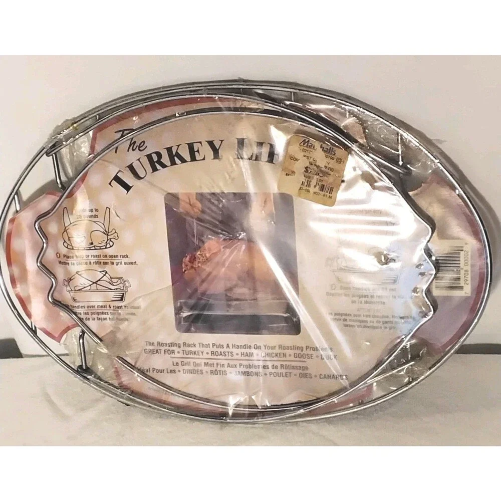 Turkey Oven Rack Vintage The Lifter Meat Lifter Rack Non-Stick New